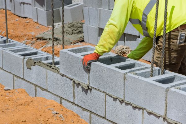 Concrete Blocks Installation in Marietta