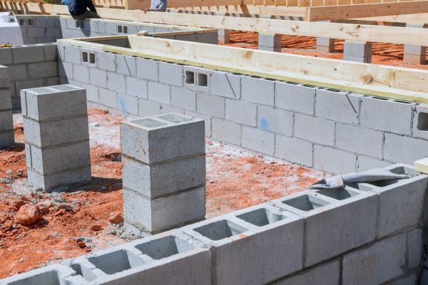 Cement Block Installation in Marietta