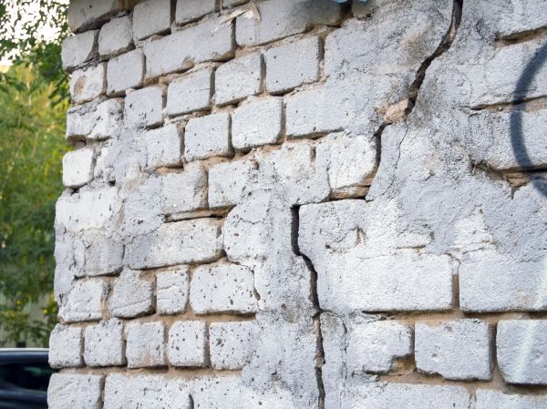 Cracked Brick Wall Repair in Marietta