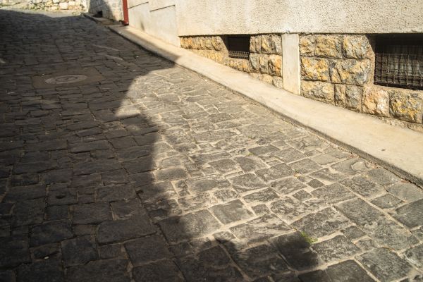 Stone Sidewalk Repair in Marietta
